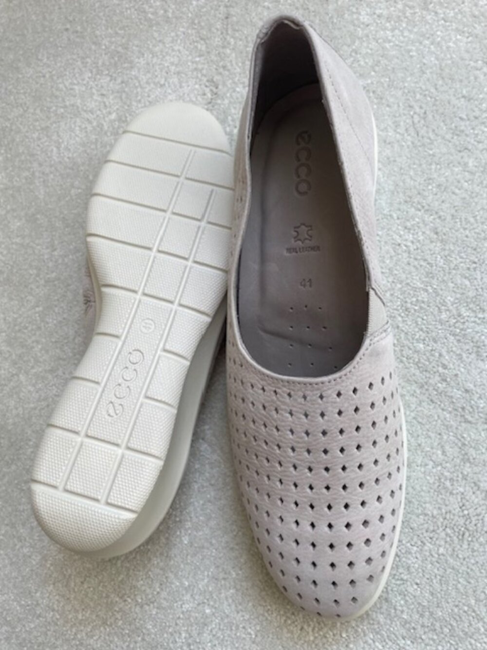Ecco Felicia Slip On Loafer Gravel Light Gray women's Size 10  (EU 41)
